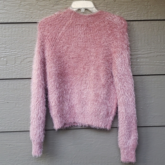 Pink Rose French Apricot Fuzzy Long Hair Sweater Teddy - Picture 6 of 6
